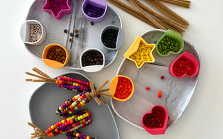 Three Cozy Fall Crafts: Beaded Corn, Stained Glass Leaves & Paper Pumpkins