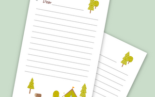 FREE Printable: Happy Camper Correspondence