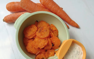 Smashed Carrots & Creamy Dip