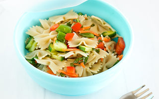 Easy, Tasty Kid-Friendly Pasta Salad with Maple Vinaigrette - Bumkins