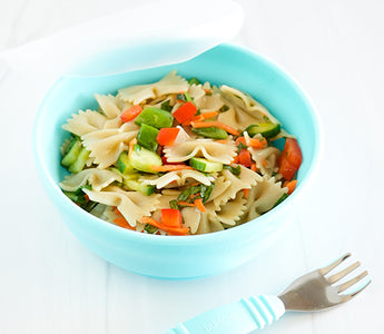 Easy, Tasty Kid-Friendly Pasta Salad with Maple Vinaigrette - Bumkins