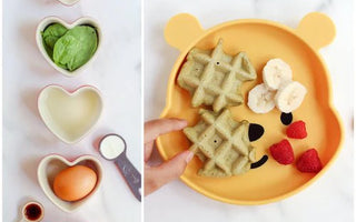 Toddler-Friendly Spinach Waffles - Bumkins