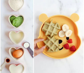 Toddler-Friendly Spinach Waffles - Bumkins