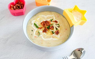 Delicious, Creamy, Easy-to-make Loaded Potato Cauliflower Soup - Bumkins