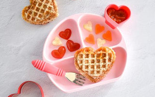 Heart-Shaped Chicken Pizza Sandwiches - Bumkins