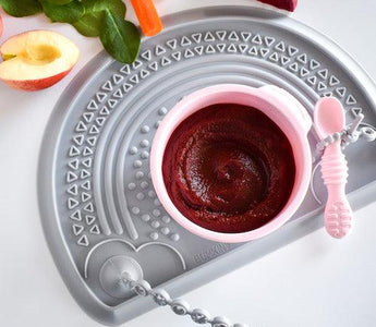 Simple Nutrient-packed Apple Carrot Beet and Spinach Purée - Bumkins