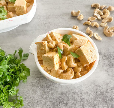 15-minute Protein Packed Tofu w/ Peanut Sauce & Cashews 🥜