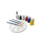 Abstract Paint and Puzzle Kit, Desert by Begin Again: includes 6 bottles, 3 brushes, glue, palette for your creative break.