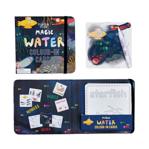 Dive into fun with Floss and Rocks Deep Sea Water Cards! Reusable, educational toys teach kids numbers and words.