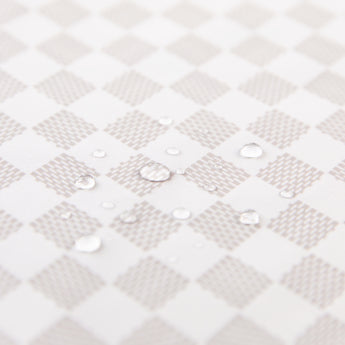 Close-up of water droplets on a Roamio by Bumkins Reusable Snack Bag, Large 2 Pack: Rich & Boujee.