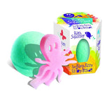 Loot Toys Bath Squiggler Fizz & Toy is a green fizzy ball with a pink octopus, non-toxic and fruity, with a fun surprise inside.