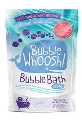 Whoosh Bubble Bath by Loot Toys: Clear, moisturizing, hypoallergenic, playful bubbles. 100% natural, made in Vancouver, Canada.