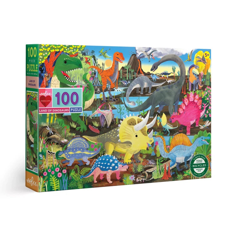 100 Piece Puzzle, Land of Dinosaurs