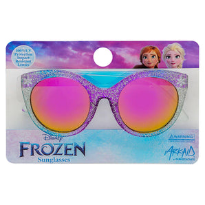 Shine with Sunstaches Arkaid Frozen Cateye sunglasses featuring UV protection and playful cartoon packaging.