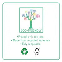 Floss and Rocks 40 Piece Puzzle, Cars features a colorful eco-friendly label printed with soy inks and made from recycled materials.