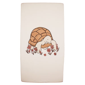 Organic Crib Sheets, Tiny Tortoise