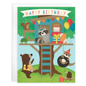 Birthday Card, Treehouse Party