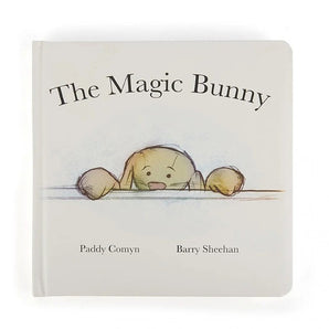 The Magic Bunny Book by Jellycat features a curious bunny peeking over a ledge in this charming childrens story.
