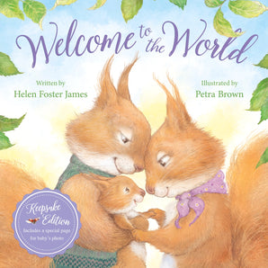 Welcome to the World, a hardcover by Sleeping Bear Press, features a squirrel family illustration, perfect for new baby gifts.