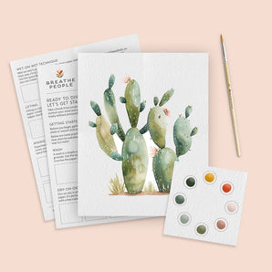 Watercolor Kit, Desert Cactus