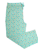 Light blue Adult Bamboo Lounge Pants from Emerson and Friends with star and kite patterns, shown flat on white background.