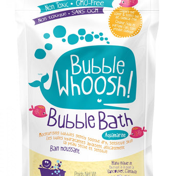 Loot Toys Whoosh Bubble Bath in Aquamarine includes fun sea creatures and safe, non-toxic ingredients for sensitive skin.