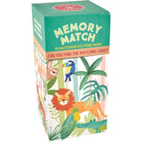 Floss and Rocks Jungle Memory Game features a colorful lion and toucan box and includes 18 matching pairs to boost cognitive skills.