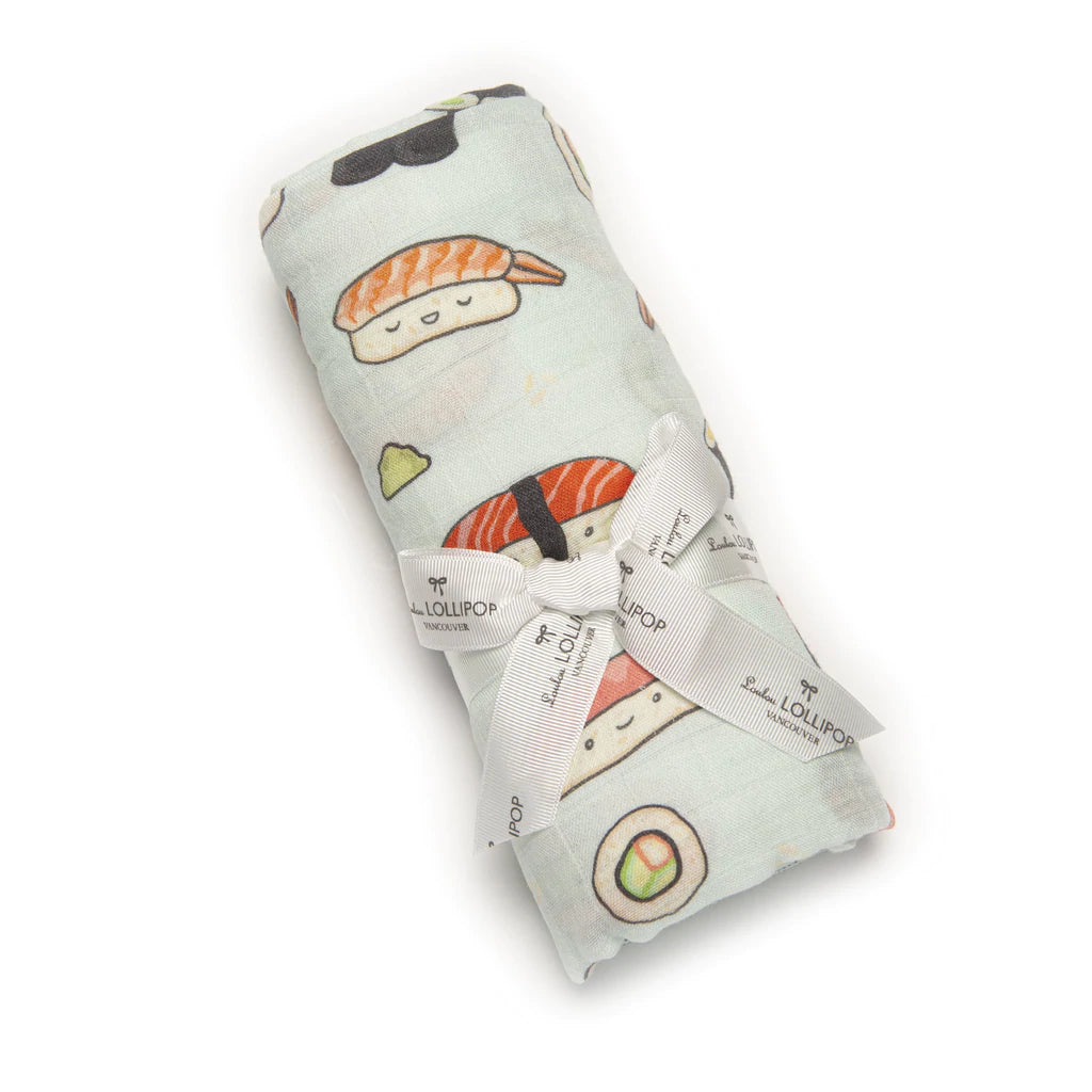 Lou Lou Lollipop Sushi Muslin Swaddle Zoolikins Children s Boutique Bumkins