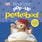 Childrens book cover: Pop-Up Peekaboo! Bedtime Board Book, by Random House. A teddy in a red hat peeks from a quilted bed.