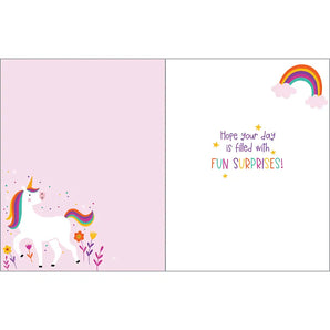 Birthday Card, Magical Unicorn