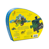 Floss and Rocks 20 Piece Dinosaur Puzzle features a majestic stegosaurus to boost kids problem-solving skills.