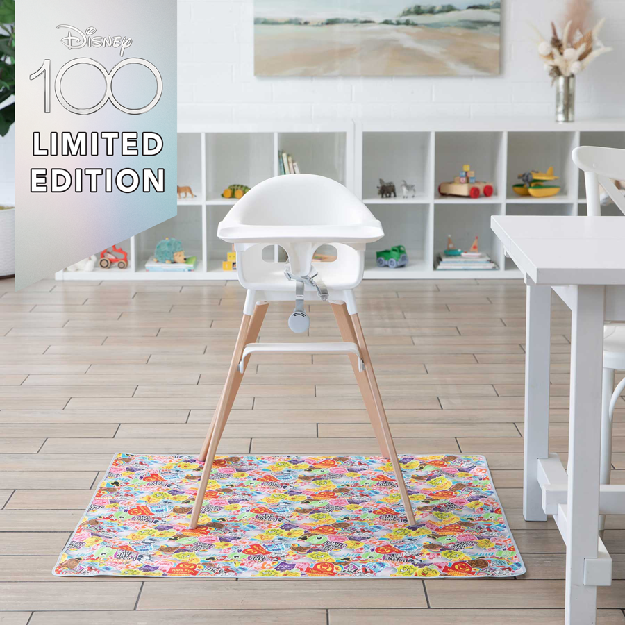 100 Years of Disney Large Waterproof Mat for Under High Chairs