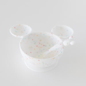 Silicone First Feeding Set: Mickey Mouse Vanilla Sprinkle