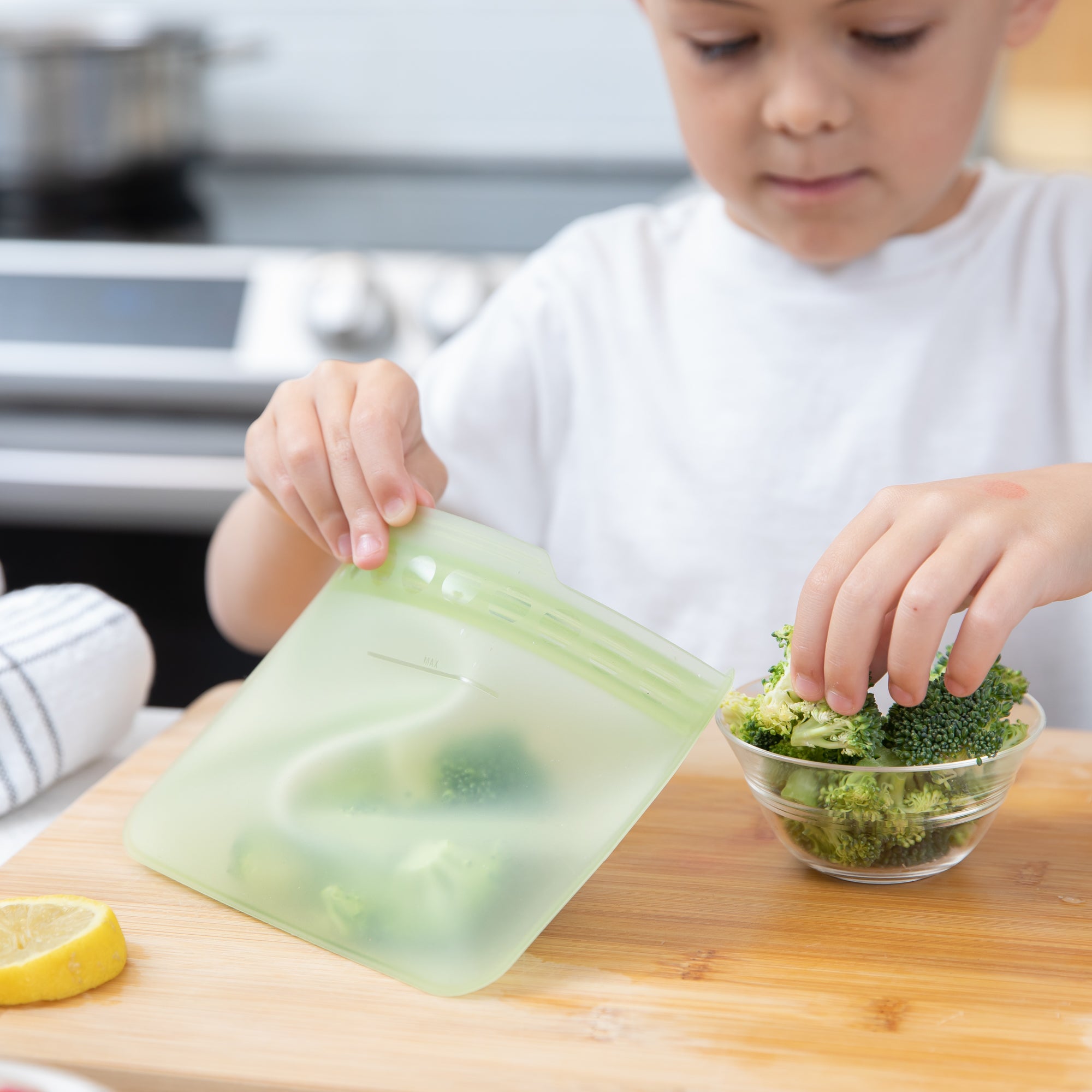 Reusable Silicone Food Storage & Freezer Bags