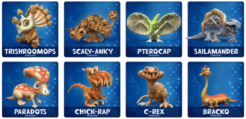 Discover eight whimsical Fungisaurs creatures, like Trishroomops & Scaly-Anky, on the ARise app for a fun adventure! #MysteryBox.