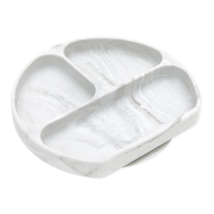 Silicone Grip Dish: Marble