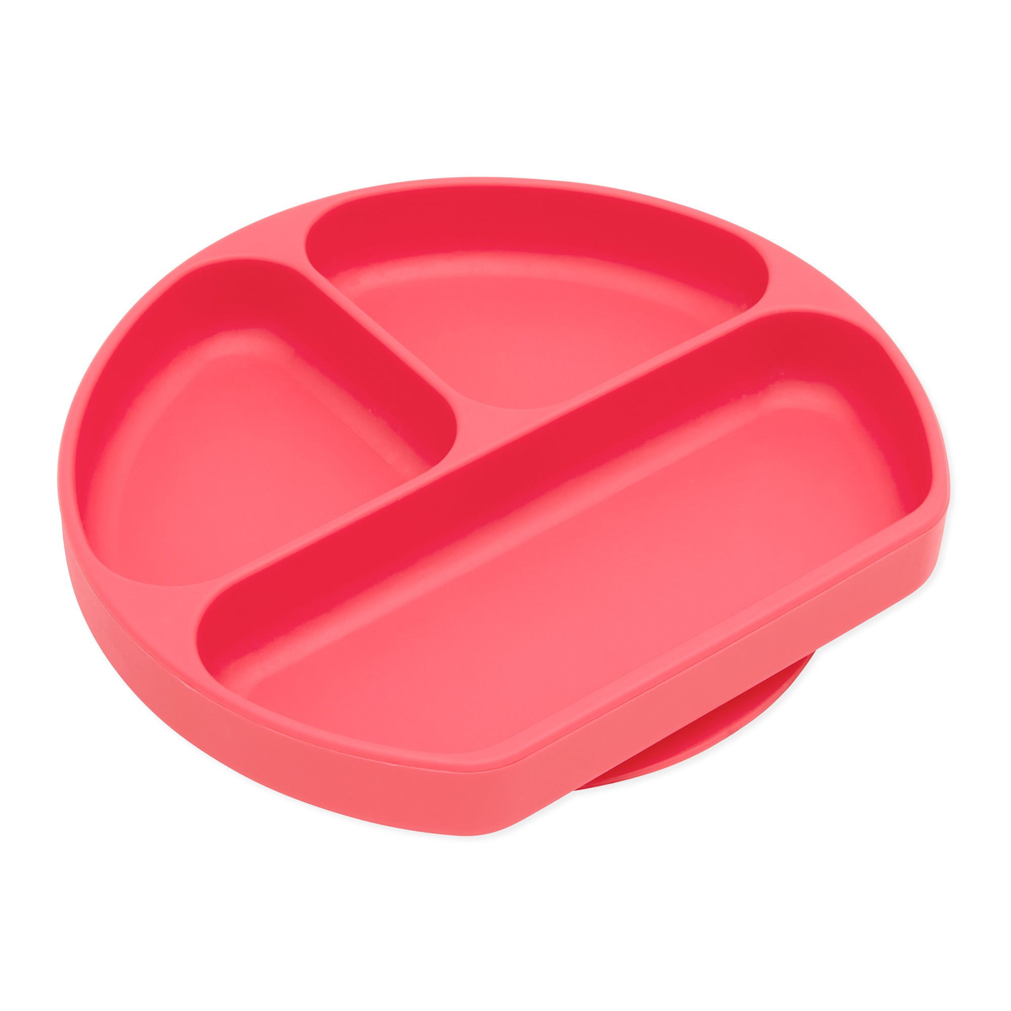 Silicone Grip Dish: Red