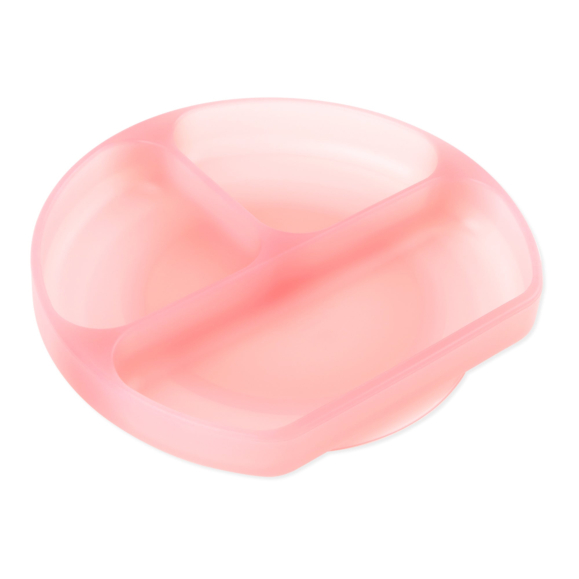 Silicone Grip Dish: Pink Jelly
