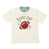 The Emerson and Friends Luxury Tee, Game Day has Game Day text & a football graphic with stars—ideal for sports-loving kids.
