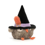 Jellycat’s Heccaty Hootnightly owl is ready to mix up mocktails or brew Peppermint Clarity this Halloween!.
