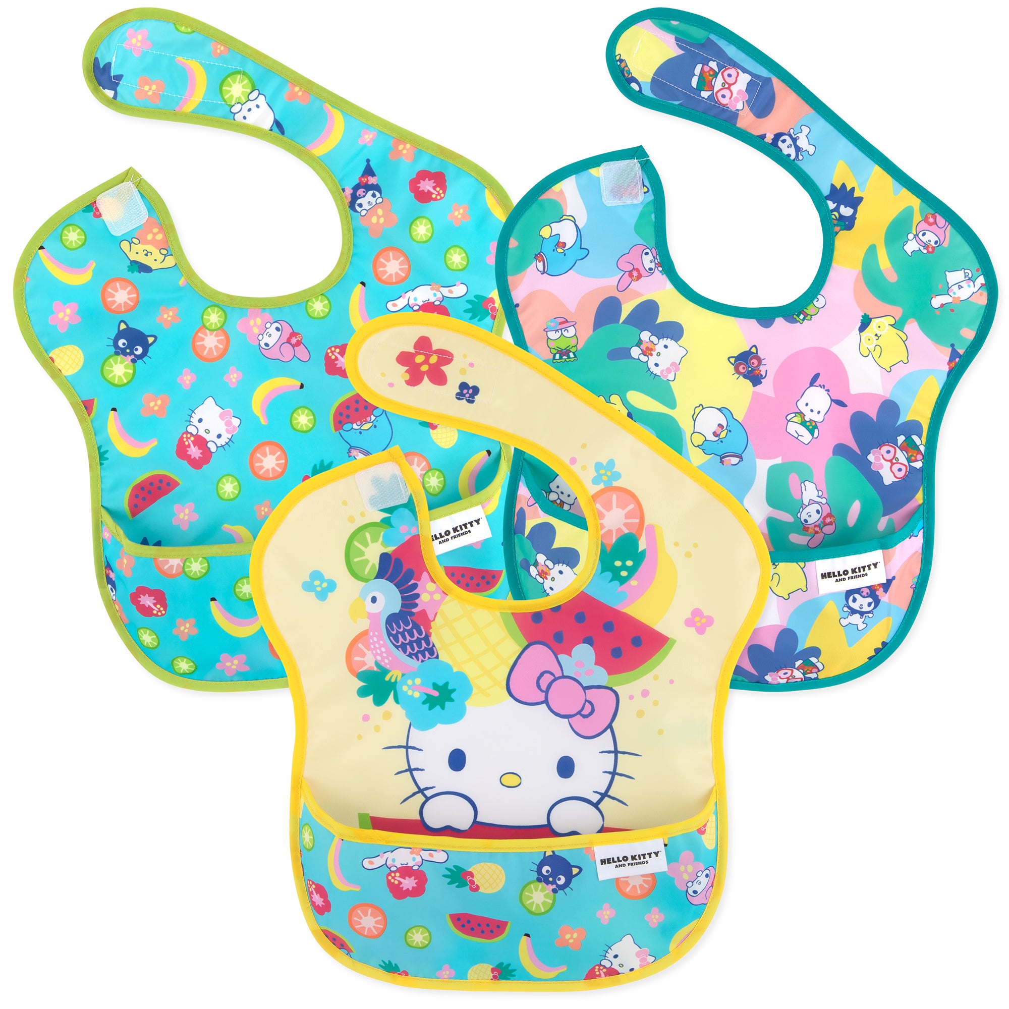 SuperBib® 3 Pack: Hello Kitty® and Friends Tropical Party