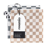 Roamio by Bumkins Bumkins Reusable Snack Bag, Large 2 Pack: Double Check is shown with a black & white packaging tag.