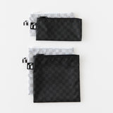 Roamio by Bumkins Snack Bag 4 Pack: Rich & Boujee is neatly arranged on a white background.