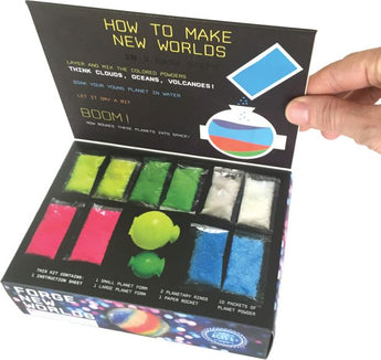 The Bouncing Planet Maker by Copernicus Toys lets you create vibrant planets with clouds, oceans, and volcanoes.
