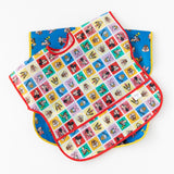 Bumkins Junior Bib 2 Pack: Mickey & Friends Excellent Eight—colorful bibs with fun character designs for kids.