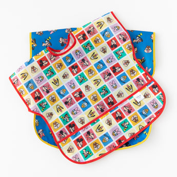 Bumkins Junior Bib 2 Pack: Mickey & Friends Excellent Eight—colorful bibs with fun character designs for kids.