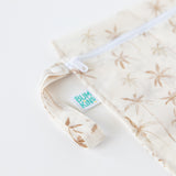 Bumkins Wet Bag + Wet/Dry Bag Set: Palm Daze—stylish, waterproof reusable bags for organized packing.
