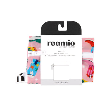 Roamio by Bumkins Wet Bag: Boots is shown folded in black & white cardboard packaging.