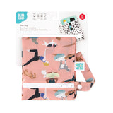 Bumkins Wet Bag: Yoga Pals is shown folded on white cardboard packaging.