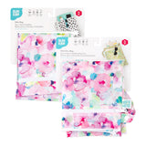 Bumkins Wet Bag + Wet/Dry Bag Set: Watercolor is shown in its packaging.